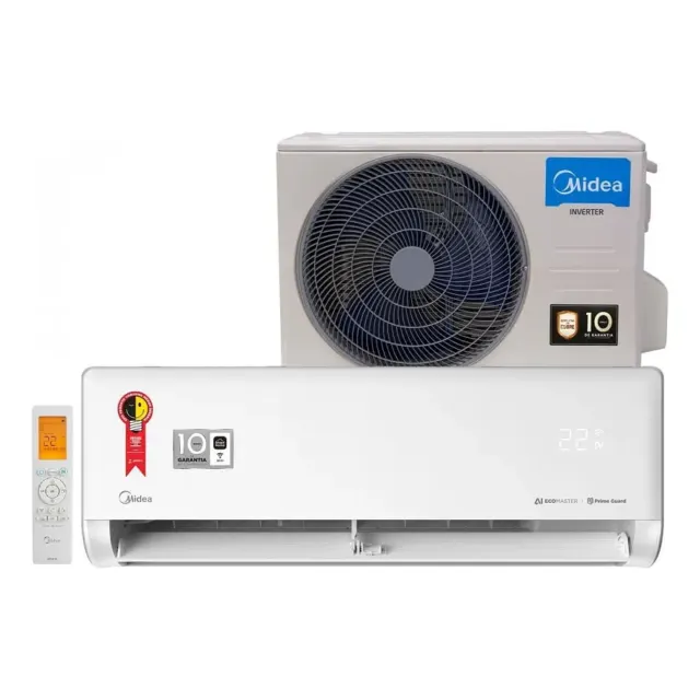 Ar Condicionado Split 9.000 Btus Inverter Ai Ecomaster Q/f M Cor Branco