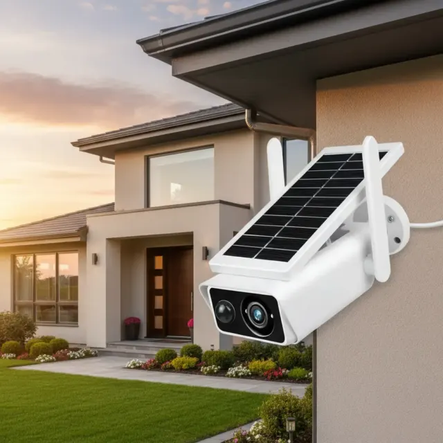 Câmera Segurança Icsee Wifi Com Placa Solar Prova D'água