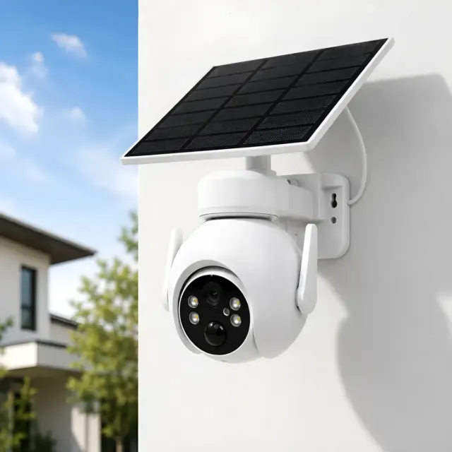 Câmera Segurança Solar Q8 3mp Wifi Icsee Ip66 Externa