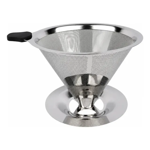 Coador De Café Inox 103 Com Filtro Permanente Reutilizável Sem Papel Peneira Lavável Para Café Coado