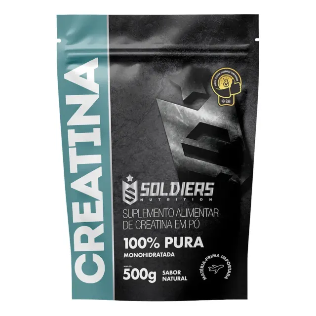 Creatina Soldiers Nutrition em pó Sem sabor x 500g