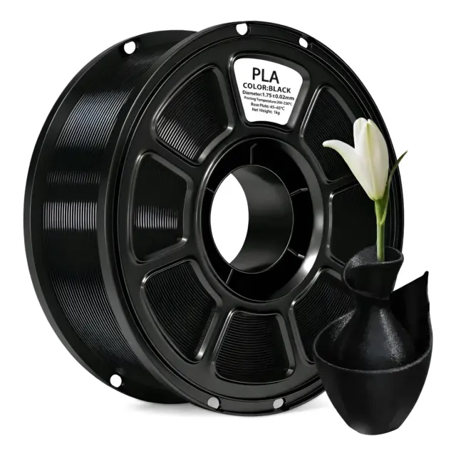 Filamento Pla 1,75mm 1kg Para Impressora 3d Branco Ou Preto