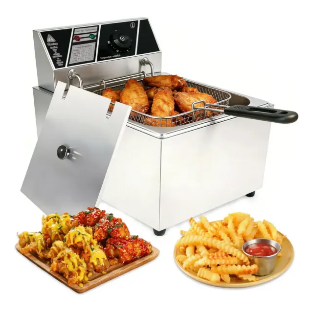 Fritadeira Elétrica Industrial 10l Inox Profissional