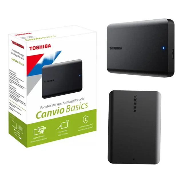 HD Externo Portátil Toshiba Canvio HDTB520XK3AA 2TB preto