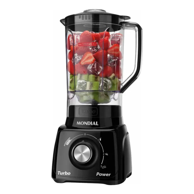 Liquidificador Turbo Power Mondial 550W - L-99 FB