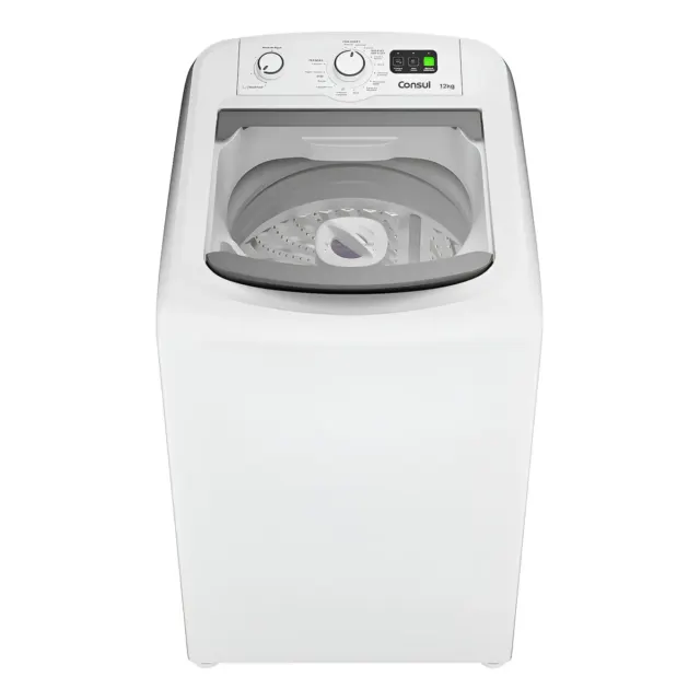 Máquina De Lavar Branca Consul 12kg Com Dosagem Econômica E Cor Branco 110v