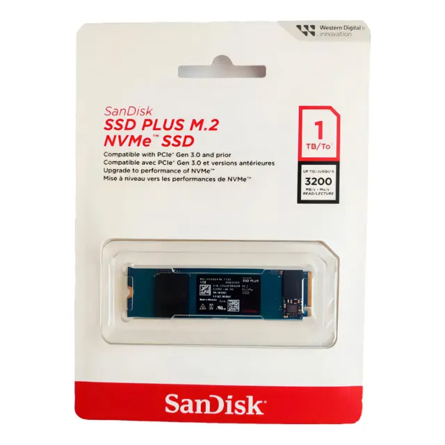 Ssd M.2 1tb Sandisk Plus Nvme 2280